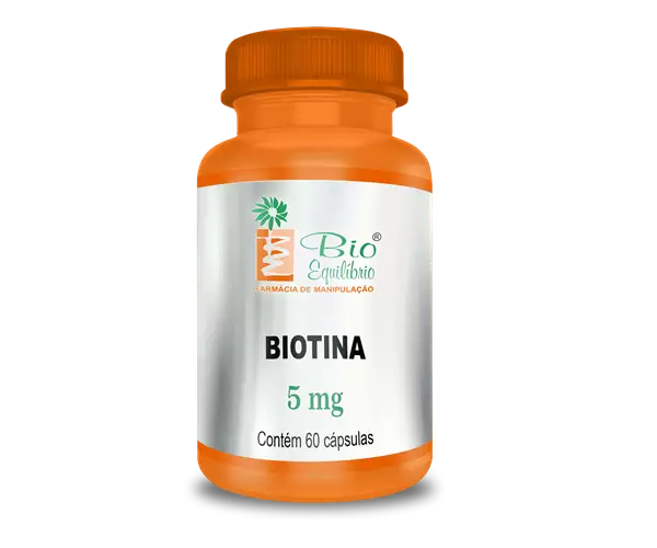 Biotina 5mg 60 Cápsulas