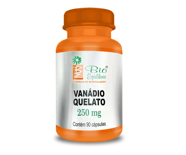 Vanádio Quelato 250mg 90 Cápsulas