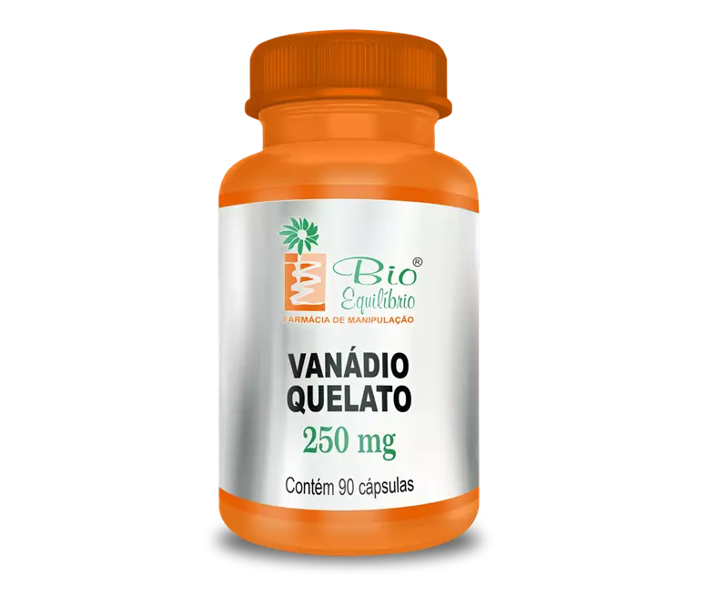 Vanádio Quelato 250mg 90 Cápsulas